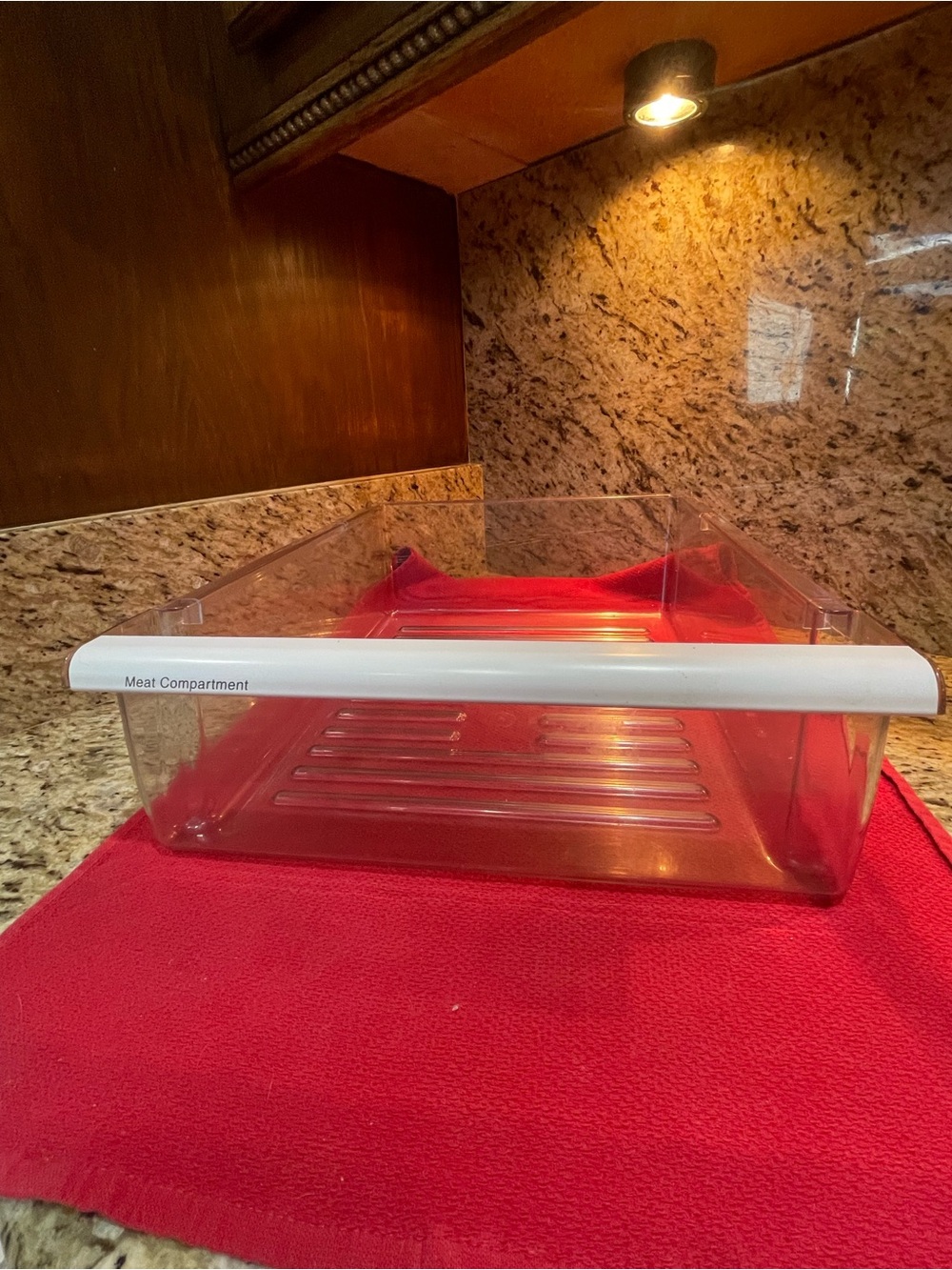 Whirlpool / Kenmore Bottom Mount # 2174112 Clear Refrigerator Meat Drawer OEM